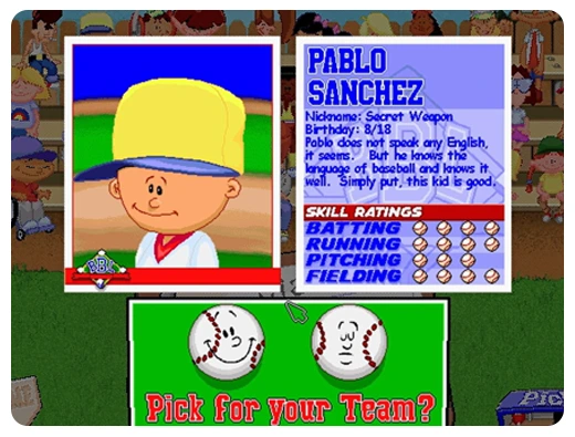 Backyard Baseball Screenshot 1